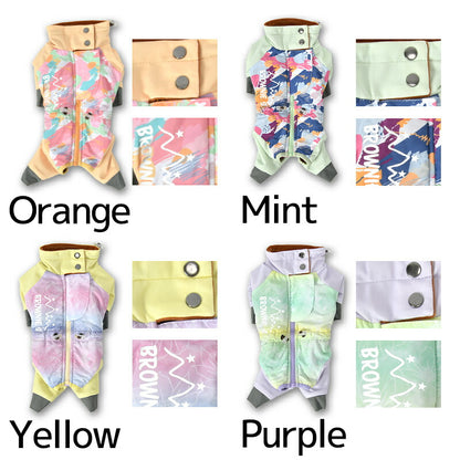 【2025年モデル】撥水アクティブロンパース スノーウェア XS/S/M/L/XL/XXL/DXS/DS/DM/FBS/FBM/FBL/4L/5L/6L/OS/OM/OL BROWNIE'S-ブラウニーズ- 犬服 ドッグウェア 小型犬 中型犬 大型犬 ダックス フレブル BR25AW br251804