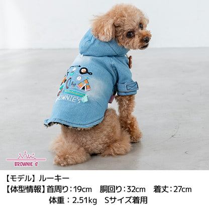 デニム刺しゅうアウター S/M/L/XL/XXL BROWNIE'S-ブラウニーズ- 犬服 ドッグウェア 小型犬 BR25AW br251809