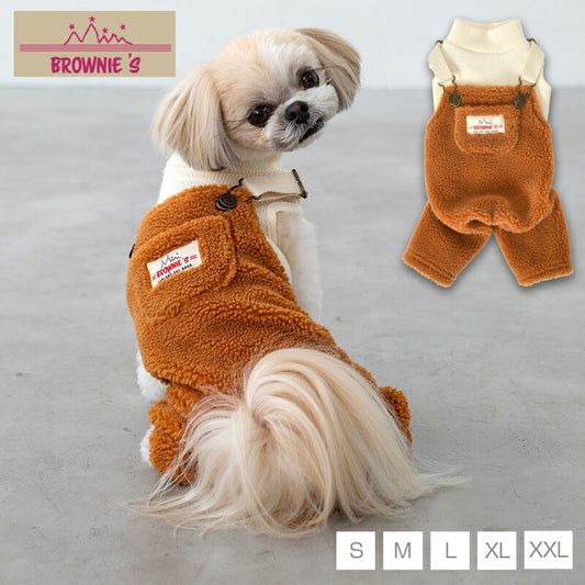 ニットボアオーバーオール S/M/L/XL/XXL BROWNIE'S-ブラウニーズ- 犬服 ドッグウェア 小型犬 BR25AW br251810