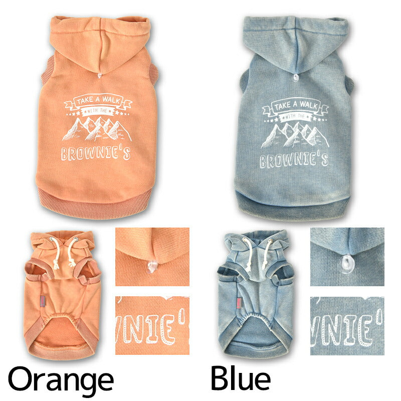 マウンテン柄パーカ S/M/L/XL/XXL BROWNIE'S-ブラウニーズ- 犬服 ドッグウェア 小型犬 BR25AW br251812