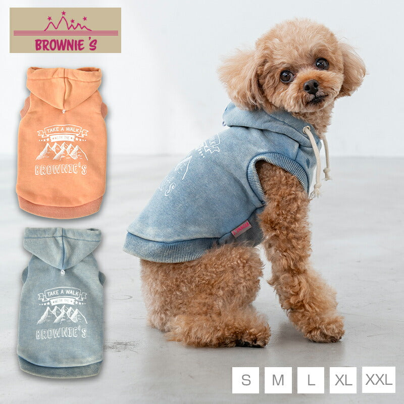 マウンテン柄パーカ S/M/L/XL/XXL BROWNIE'S-ブラウニーズ- 犬服 ドッグウェア 小型犬 BR25AW br251812