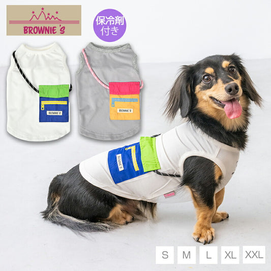ポシェットタンク S/M/L/XL/XXL BROWNIE'S-ブラウニーズ- 犬服 ドッグウェア 小型犬 BR26SS br261823