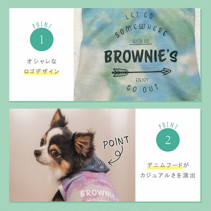 グラデーションパーカ S/M/L/XL/XXL BROWNIE'S-ブラウニーズ- 犬服 ドッグウェア 小型犬 BR26SS br261825