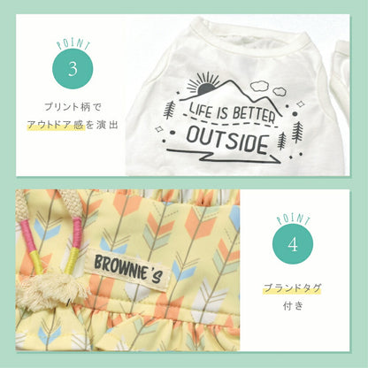 アウトサイドワンピ S/M/L/XL/XXL BROWNIE'S-ブラウニーズ- 犬服 ドッグウェア 小型犬 BR26SS br261828