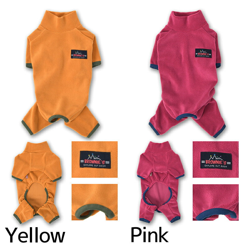 フリースロンパース XS/S/M/L/XL/XXL/DXS/DS/DM/FBS/FBM/FBL/4L/4DL/5L/5DL/6L/6DL/OS/OM/OL/OXL BROWNIE'S-ブラウニーズ- 暖かい 犬服 ドッグウェア 小型犬 中型犬 大型犬 ダックス フレブル コーギー BR26AW br261844