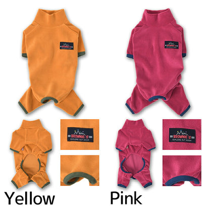 フリースロンパース XS/S/M/L/XL/XXL/DXS/DS/DM/FBS/FBM/FBL/4L/4DL/5L/5DL/6L/6DL/OS/OM/OL/OXL BROWNIE'S-ブラウニーズ- 暖かい 犬服 ドッグウェア 小型犬 中型犬 大型犬 ダックス フレブル コーギー BR26AW br261844