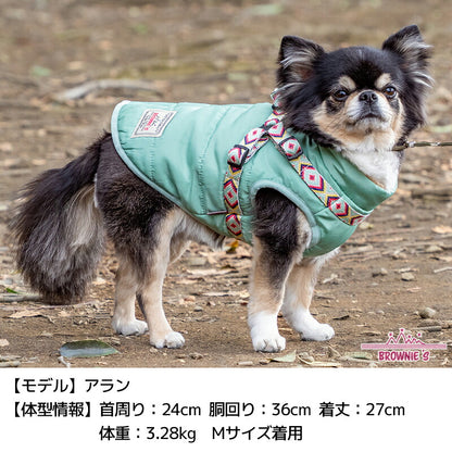 ハーネス付き背開きアウター S/M/L/XL/XXL BROWNIE'S-ブラウニーズ- ハーネス付き 犬服 ドッグウェア 小型犬 BR26AW br261846