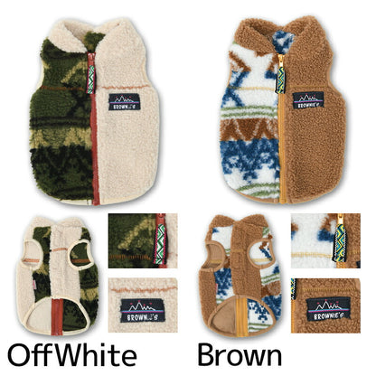 アシンメトリーボアベスト S/M/L/XL/XXL BROWNIE'S-ブラウニーズ- 犬服 ドッグウェア 小型犬 BR26AW br261850