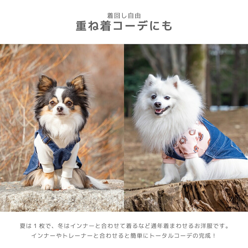 デニムジャンスカ S/M/L/XL/XXL BROWNIE'S-ブラウニーズ- 重ね着ＯＫ 犬服 ドッグウェア 小型犬 BR26AW br261851