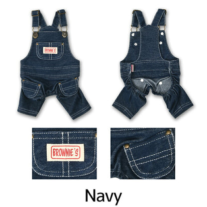 デニムオーバーオール S/M/L/XL/XXL BROWNIE'S-ブラウニーズ- 重ね着ＯＫ 犬服 ドッグウェア 小型犬 BR26AW br261852