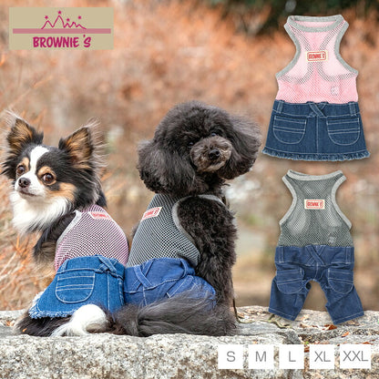 メッシュインナーワンピ・つなぎ S/M/L/XL/XXL BROWNIE'S-ブラウニーズ- 重ね着ＯＫ 犬服 ドッグウェア 小型犬 BR26AW br261853