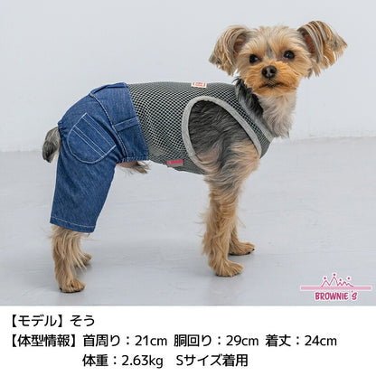 メッシュインナーワンピ・つなぎ S/M/L/XL/XXL BROWNIE'S-ブラウニーズ- 重ね着ＯＫ 犬服 ドッグウェア 小型犬 BR26AW br261853