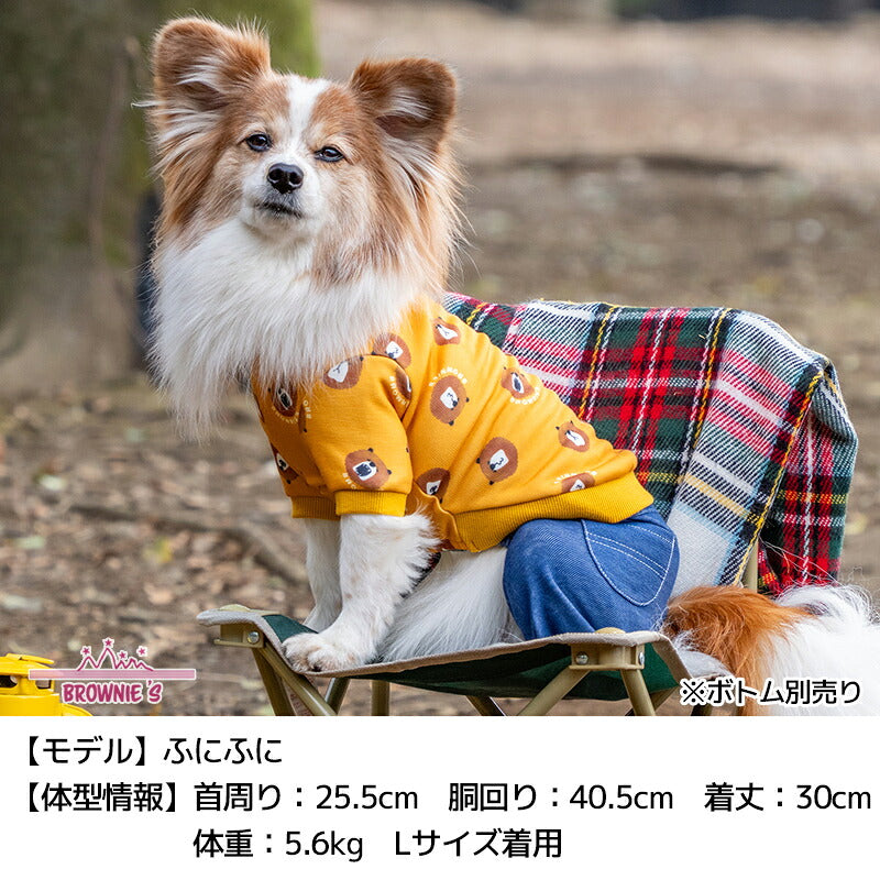 シャウトベアベロアトレーナー S/M/L/XL/XXL BROWNIE'S-ブラウニーズ- 暖かい 犬服 ドッグウェア 小型犬 BR26AW br261856
