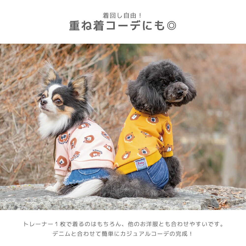 シャウトベアベロアトレーナー S/M/L/XL/XXL BROWNIE'S-ブラウニーズ- 暖かい 犬服 ドッグウェア 小型犬 BR26AW br261856