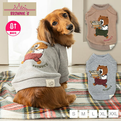 シャウトベア刺しゅうトレーナー S/M/L/XL/XXL BROWNIE'S-ブラウニーズ- 暖かい 犬服 ドッグウェア 小型犬 BR26AW br261857
