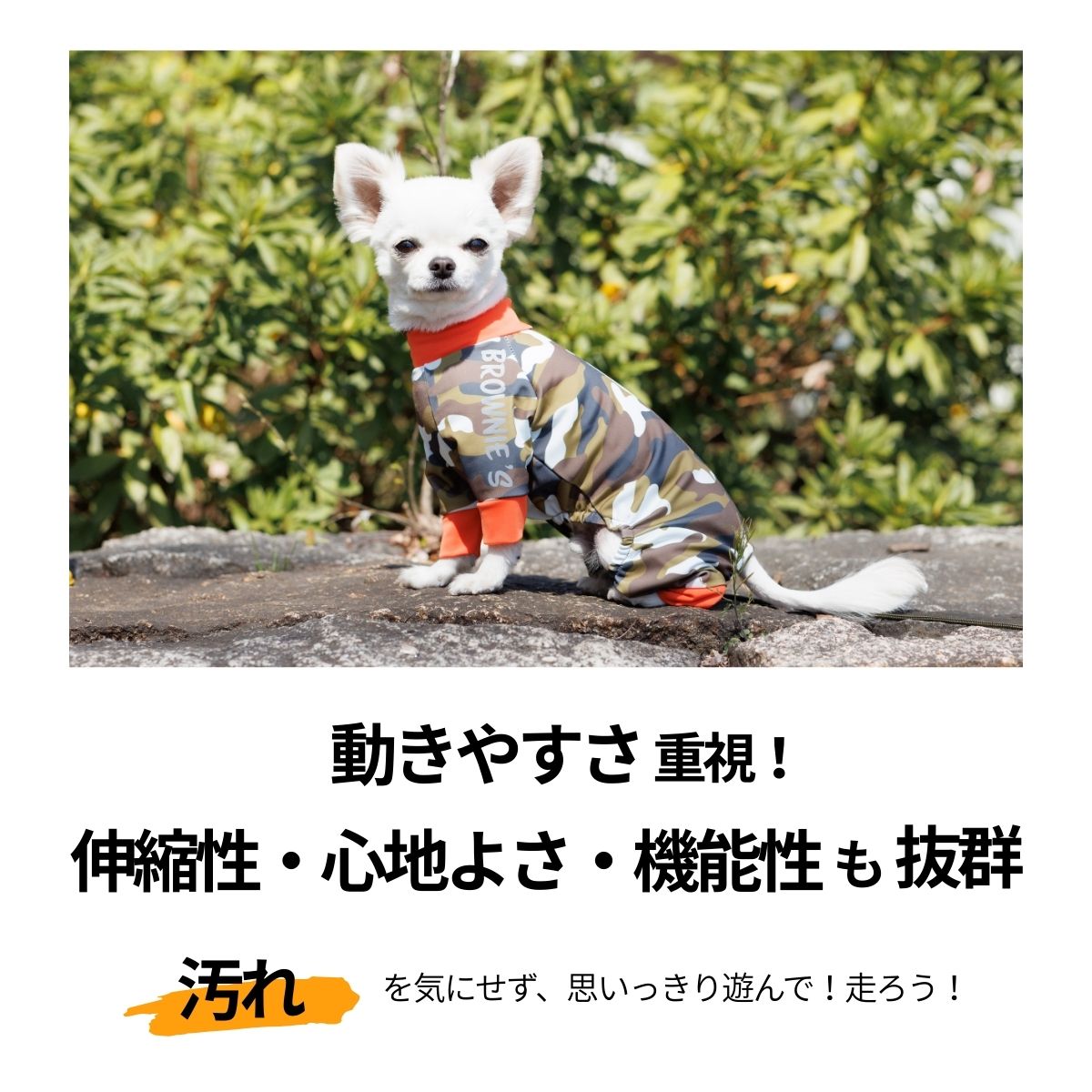 【復刻カラー】アクティブロンパース 犬用ラッシュガード S/M/L/XL/XXL/DXS/DS/DM BROWNIE'S-ブラウニーズ- 犬服 ドッグウェア トイプードル チワワ ポメラニアン ミニチュアダックス 部屋着 散歩 キャンプ 犬の服 小型犬 雨の日 BR22SS br133549-1