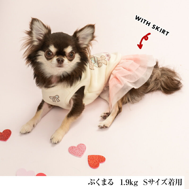 キラキラくまさんペアタンク XS/S/M/L/XL/XXL/DXS/DS/DM CRAZYBOO -クレイジーブー- 犬服 ドッグウェア CB24AW アルわん優待 cb241080