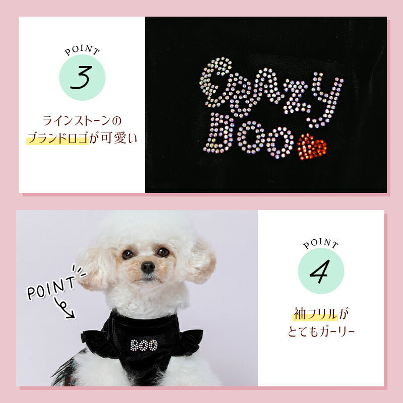 キラキラハロウィンワンピ XS/S/M/L/XL CRAZYBOO -クレイジーブー- 犬服 ドッグウェア CB24AW アルわん優待 cb241090