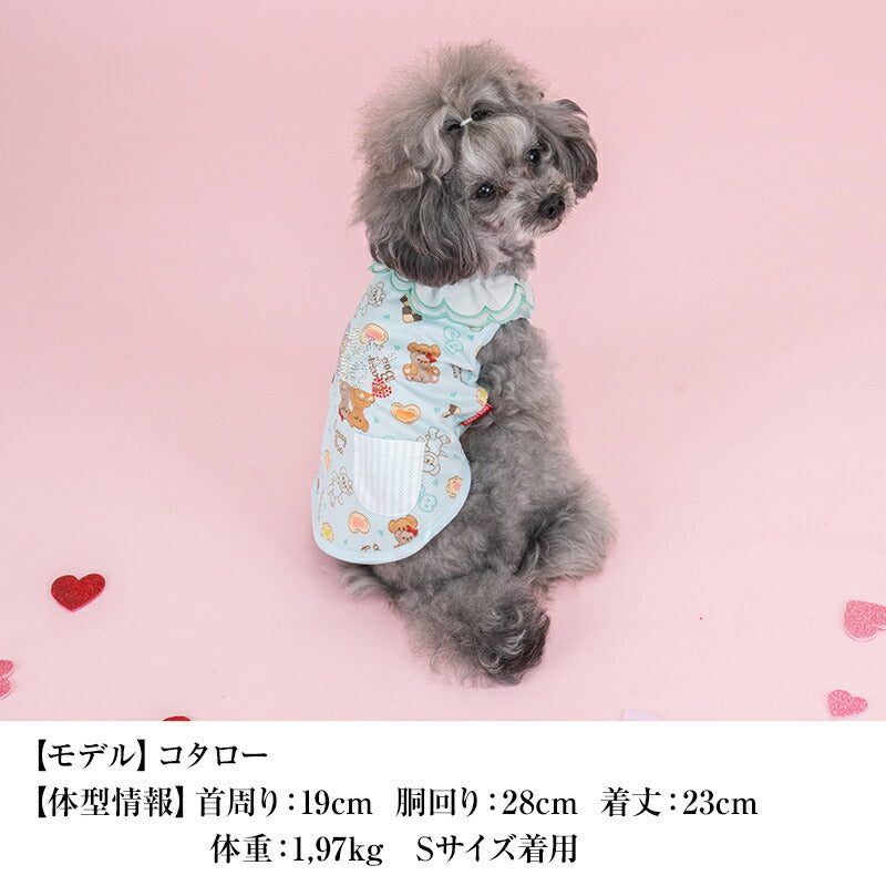 スイーツ柄スカラップタンク XS/S/M/L/XL/XXL/DXS/DS/DM CRAZYBOO -クレイジーブー- 犬服 ドッグウェア CB25SS cb251114