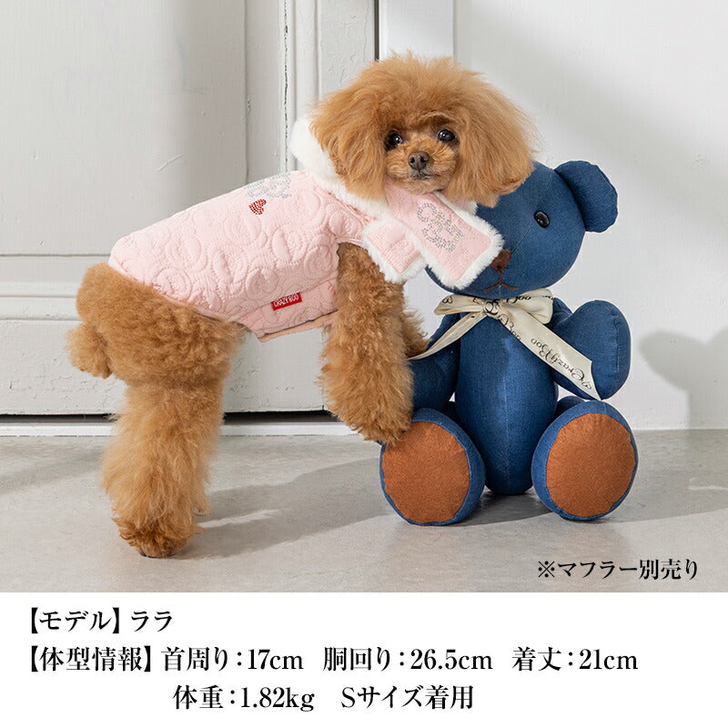 くま耳キルトアウター XS/S/M/L/XL/XXL/DXS/DS/DM CRAZYBOO -クレイジーブー- 犬服 ドッグウェア CB25AW cb251126