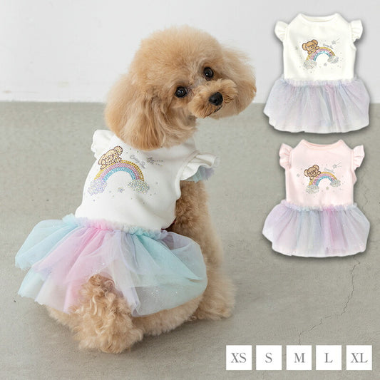 パステルチュールワンピ XS/S/M/L/XL CRAZYBOO -クレイジーブー- 犬服 ドッグウェア CB25AW cb251138