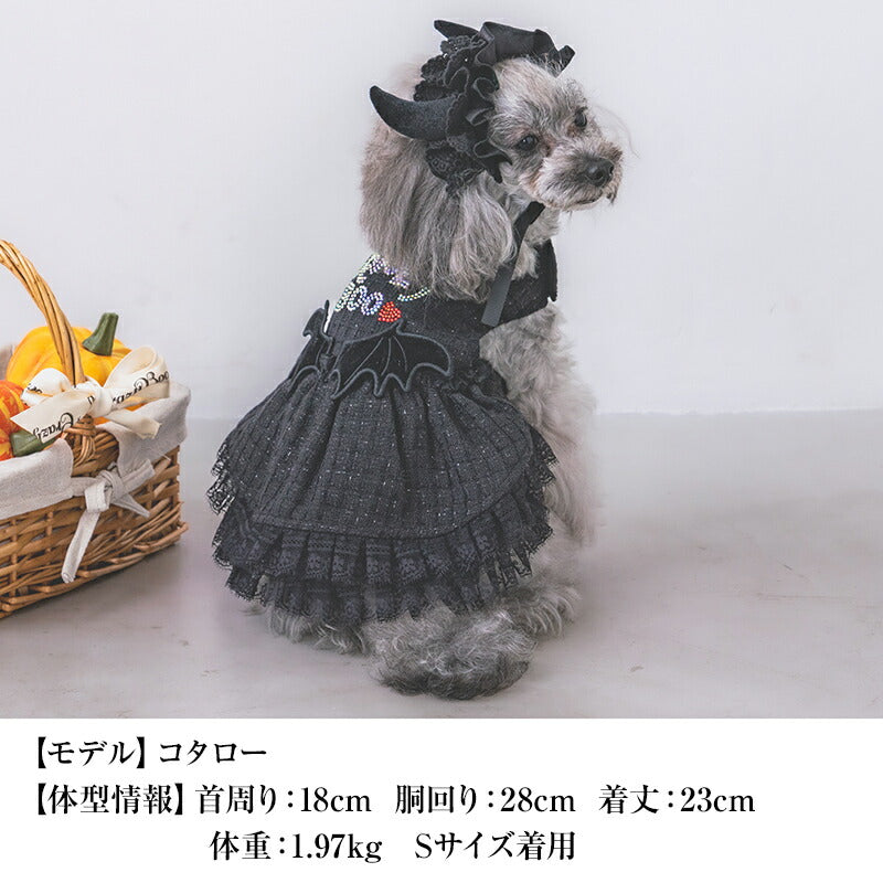 【公式通販限定】デビルワンピ XS/S/M/L/XL CRAZYBOO -クレイジーブー- 犬服 ドッグウェア ハロウィン CB25AW cb251157