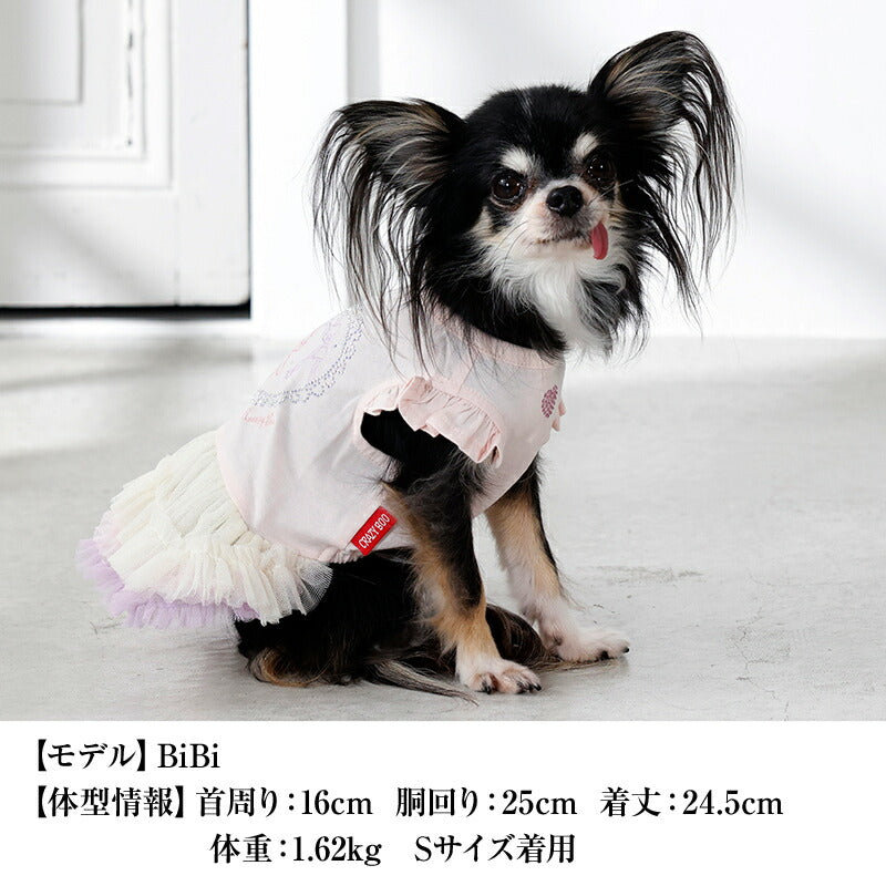 ベア刺しゅうワンピ XS/S/M/L/XL CRAZYBOO -クレイジーブー- 犬服 ドッグウェア CB26SS cb261178