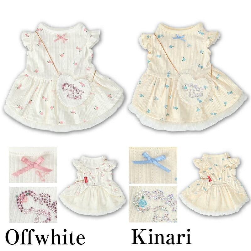 リボンポシェットワンピ XS/S/M/L/XL CRAZYBOO -クレイジーブー- 犬服 ドッグウェア CB26SS cb261179