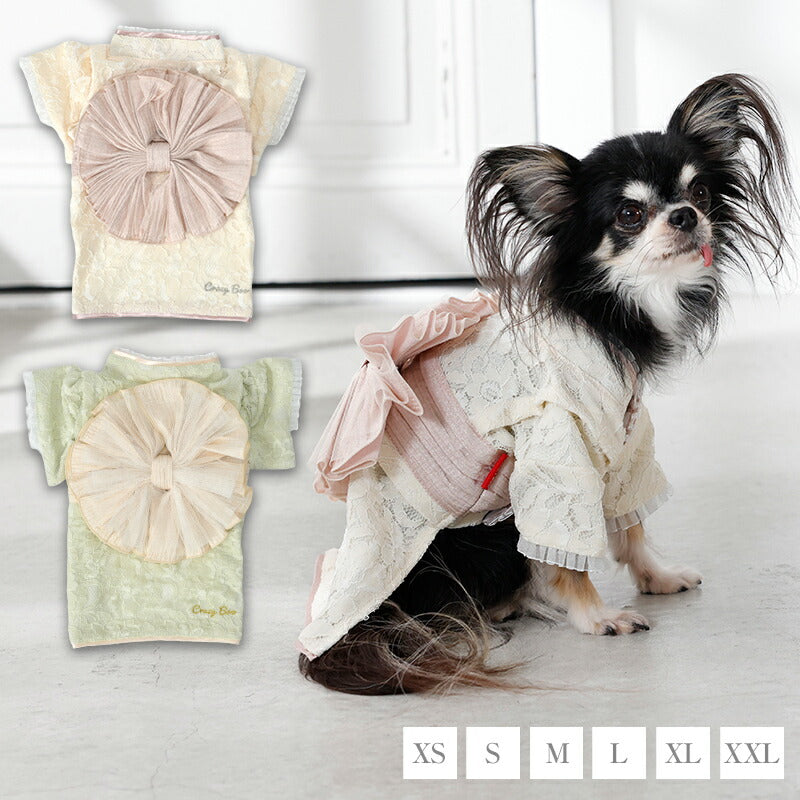 レース生地浴衣 XS/S/M/L/XL/XXL CRAZYBOO -クレイジーブー- 犬服 ドッグウェア CB26SS cb261184