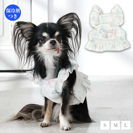 袖フリルクールエプロン S/M/L CRAZYBOO -クレイジーブー- 犬服 ドッグウェア CB26SS cb261186