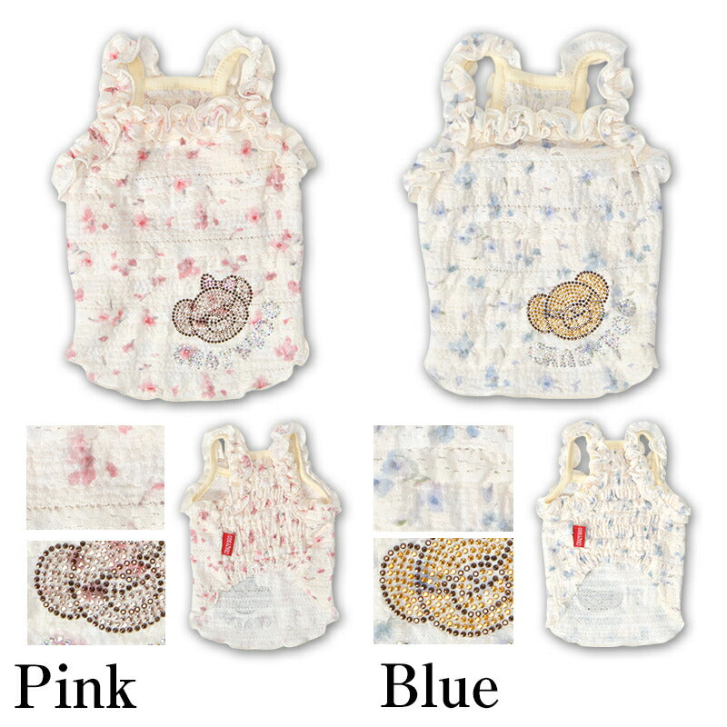 小花柄キャミソール XS/S/M/L/XL/XXL/DXS/DS/DM CRAZYBOO -クレイジーブー- 犬服 ドッグウェア CB26SS cb261190