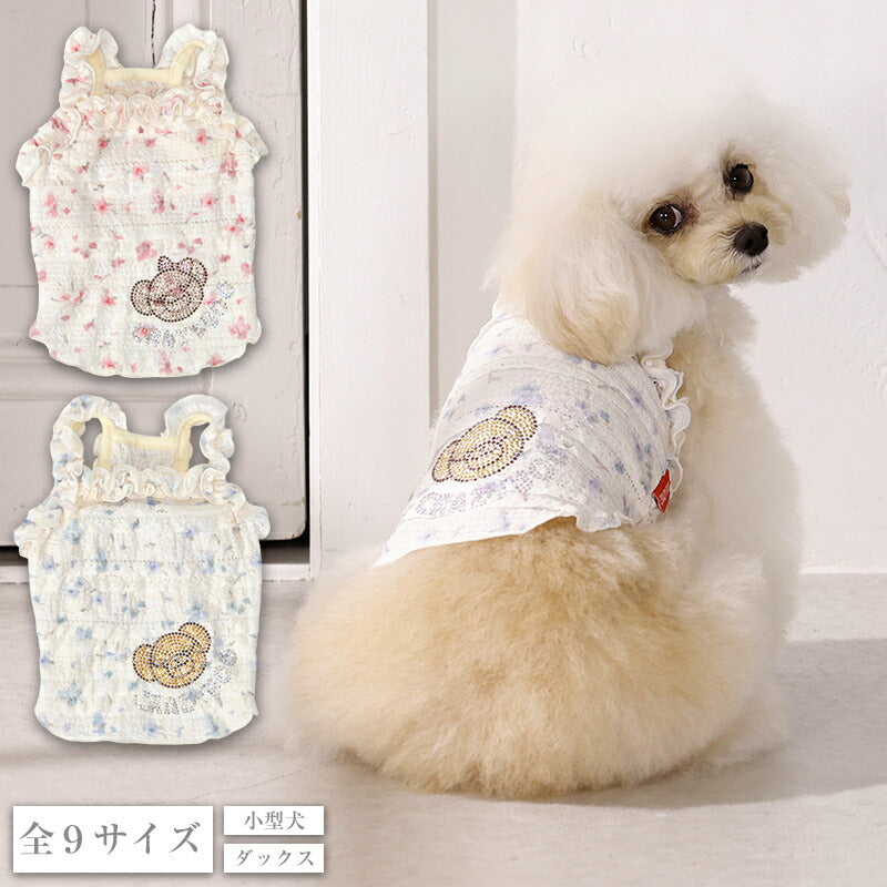 小花柄キャミソール XS/S/M/L/XL/XXL/DXS/DS/DM CRAZYBOO -クレイジーブー- 犬服 ドッグウェア CB26SS cb261190