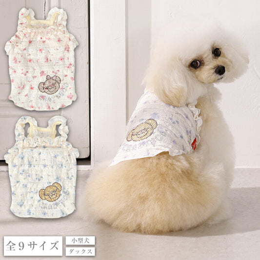 小花柄キャミソール XS/S/M/L/XL/XXL/DXS/DS/DM CRAZYBOO -クレイジーブー- 犬服 ドッグウェア CB26SS cb261190