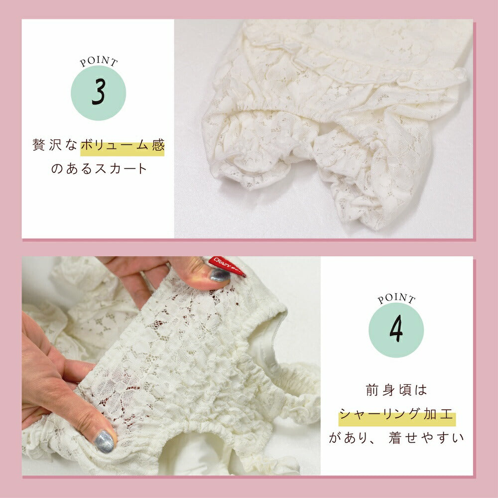 レーシーつなぎ XS/S/M/L/XL/XXL CRAZYBOO -クレイジーブー- 犬服 ドッグウェア CB26SS cb261192