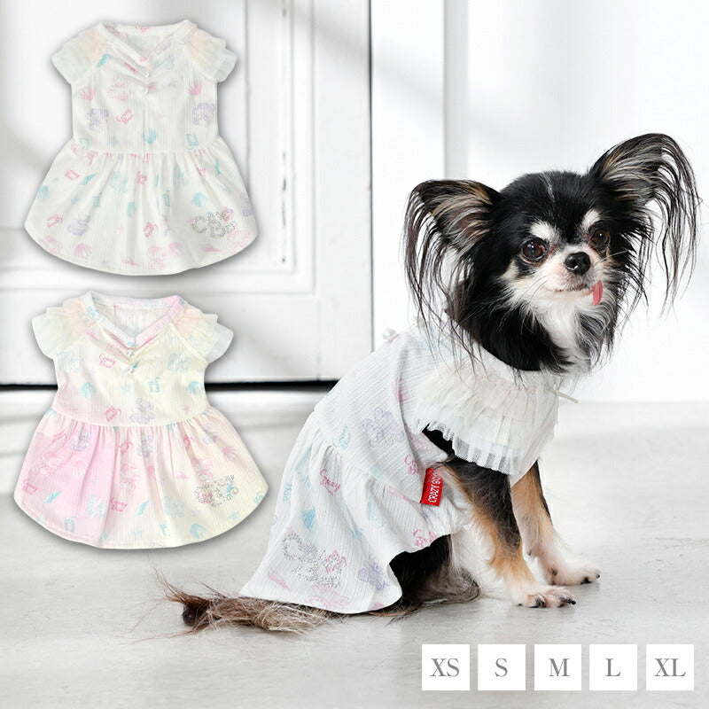 マリン柄ワンピ XS/S/M/L/XL CRAZYBOO -クレイジーブー- 犬服 ドッグウェア CB26SS cb261195