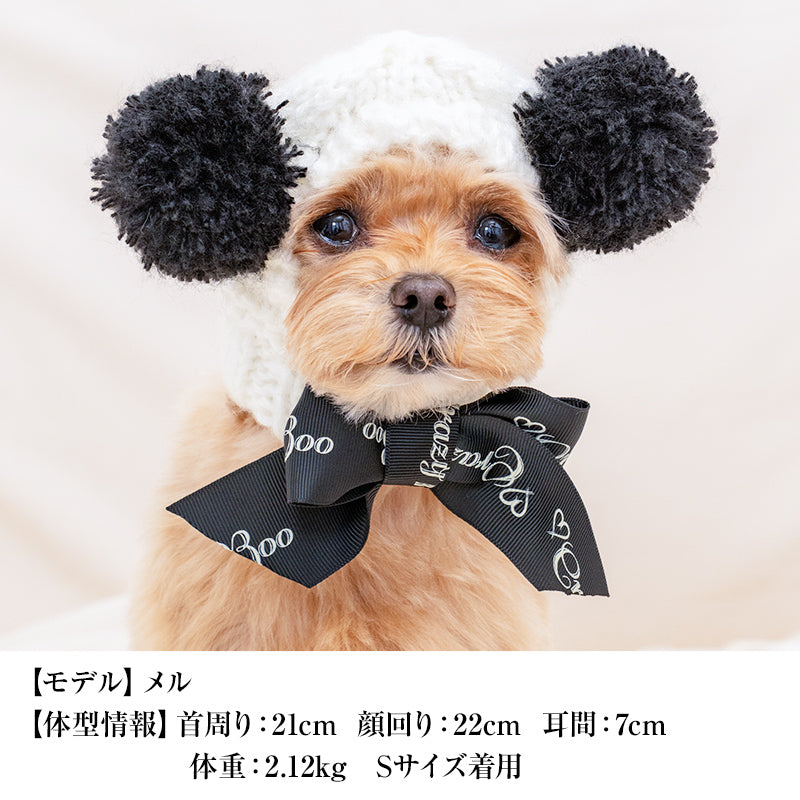【CRAZYBOO公式】アニマル手編み帽子 S/M/L クレイジーブー 犬用 小型犬 トイプードル チワワ ダックス CB26AW cb262272