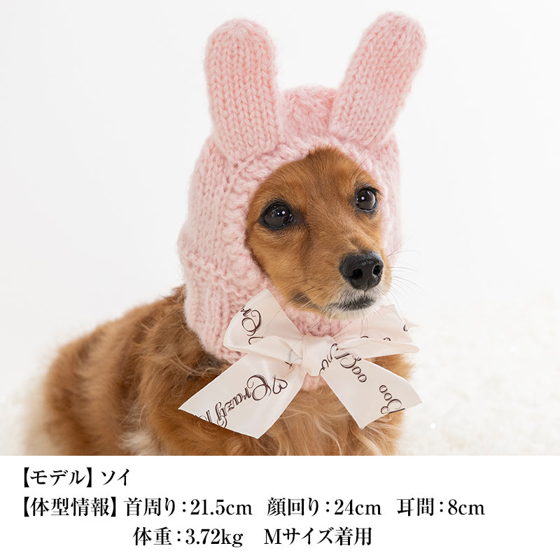 【CRAZYBOO公式】アニマル手編み帽子 S/M/L クレイジーブー 犬用 小型犬 トイプードル チワワ ダックス CB26AW cb262272