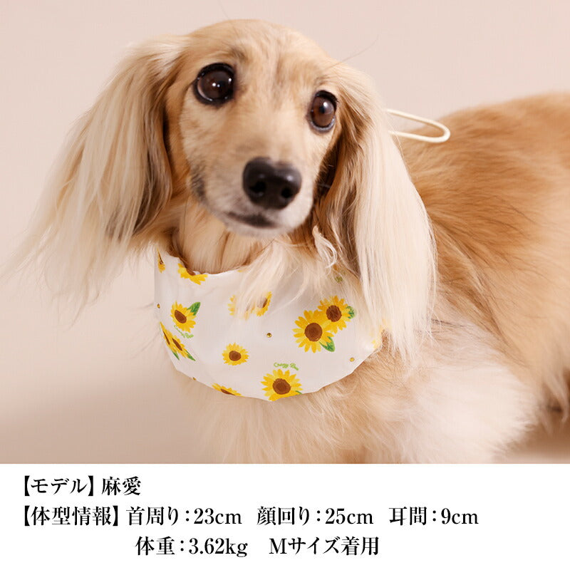 ひまわり柄クールネック S/M/L CRAZYBOO -クレイジーブー- 犬用 CB26SS cb262202