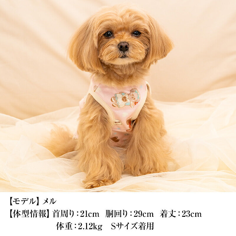 【CRAZYBOO公式】ベロアクマプリントタンク XS/S/M/L/XL/XXL/DXS/DS/DM クレイジーブー 犬服 ドッグウェア 小型犬 トイプードル チワワ ダックス CB26AW cb261207