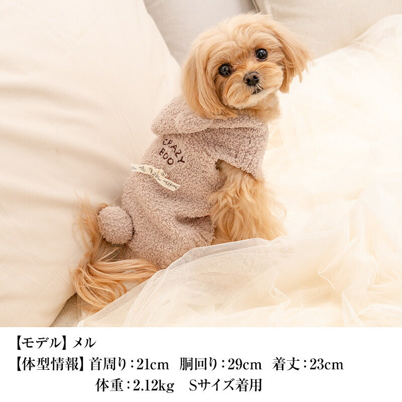 【CRAZYBOO公式】クマ耳マシュマロパーカ XS/S/M/L/XL/XXL/DXS/DS/DM クレイジーブー 犬服 ドッグウェア 小型犬 トイプードル チワワ ダックス CB26AW cb261210
