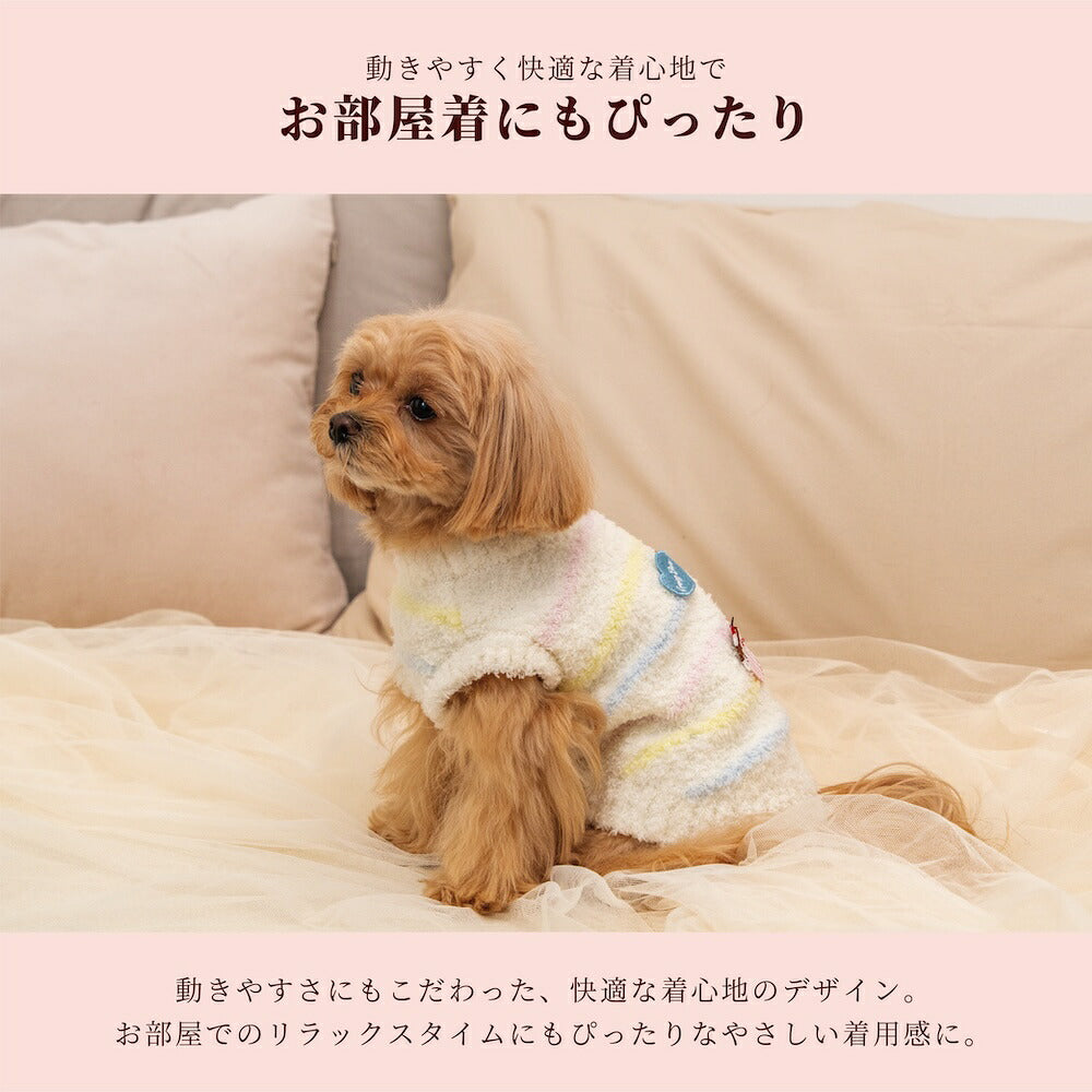 【CRAZYBOO公式】ワッペンマシュマロニット XS/S/M/L/XL/XXL/DXS/DS/DM クレイジーブー 犬服 ドッグウェア 小型犬 トイプードル チワワ ダックス CB26AW cb261213
