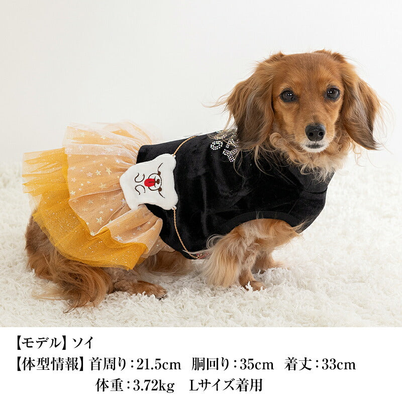 【CRAZYBOO公式】ハロウィンワンピ XS/S/M/L/XL クレイジーブー 犬服 ドッグウェア 小型犬 トイプードル チワワ ダックス CB26AW cb261221
