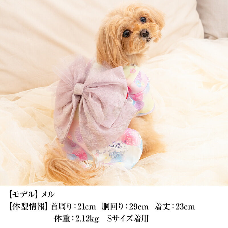 【CRAZYBOO公式】薔薇柄着物 XS/S/M/L/XL/XXL クレイジーブー 犬服 ドッグウェア 小型犬 トイプードル チワワ ダックス CB26AW cb261231