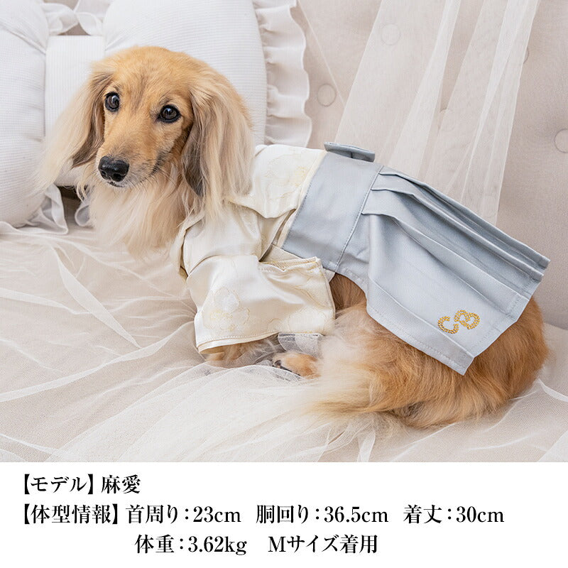 【CRAZYBOO公式】グレーツートン袴 XS/S/M/L/XL/XXL クレイジーブー 犬服 ドッグウェア 小型犬 トイプードル チワワ ダックス CB26AW cb261233