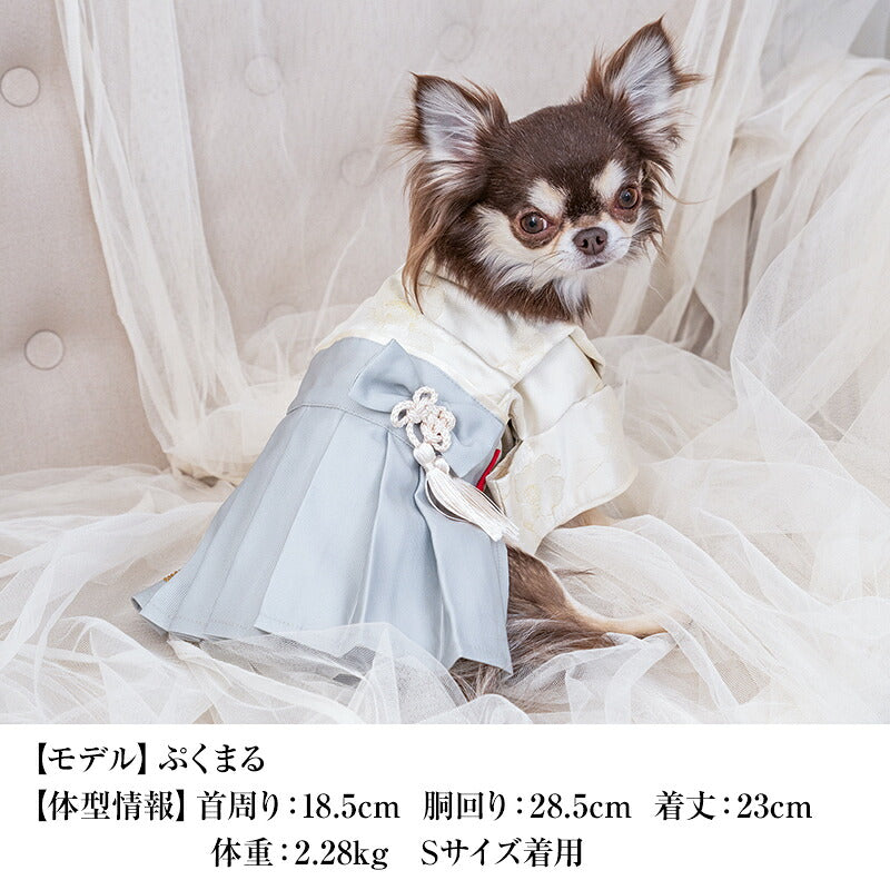 【CRAZYBOO公式】グレーツートン袴 XS/S/M/L/XL/XXL クレイジーブー 犬服 ドッグウェア 小型犬 トイプードル チワワ ダックス CB26AW cb261233
