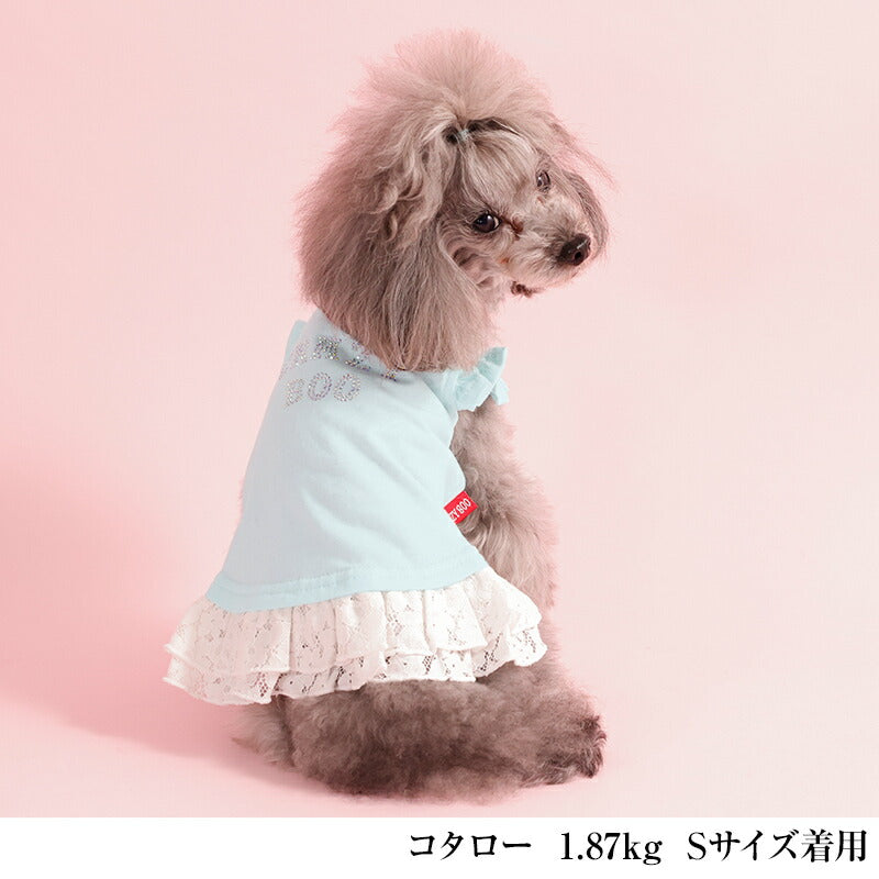 【公式通販限定】レースフリルタンク XS/S/M/L/XL/XXL/DXS/DS/DM CRAZYBOO -クレイジーブー- 犬服 ドッグウェア CB26SS cb261238
