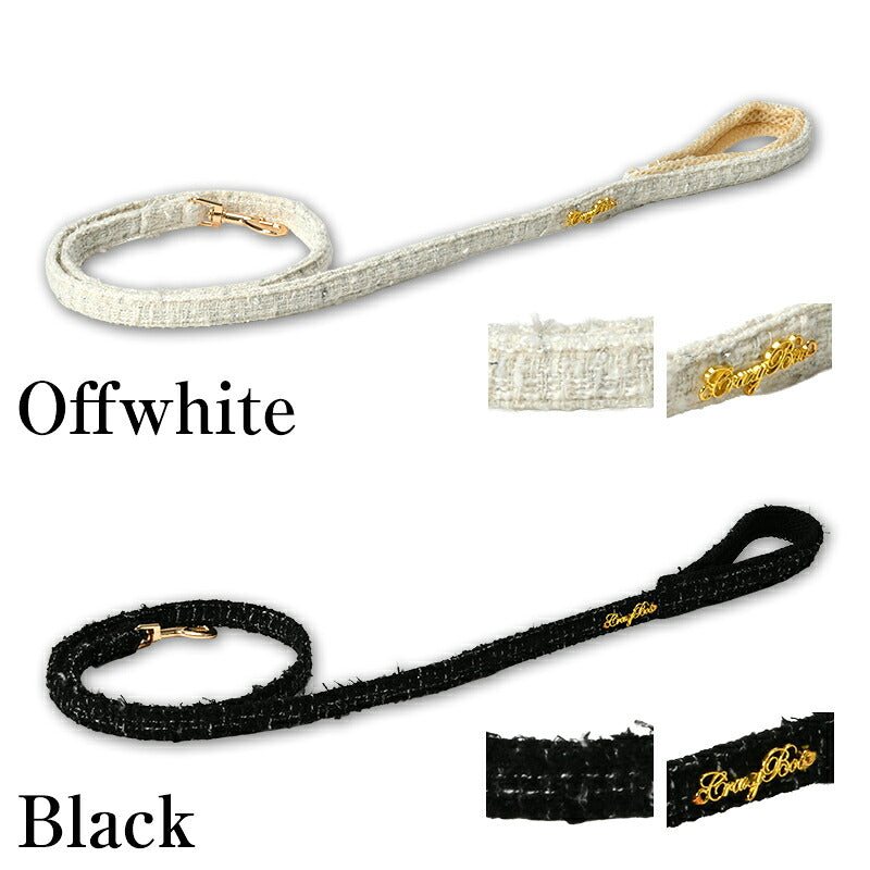 【CRAZYBOO公式】ツイードリード F クレイジーブー 犬用 小型犬 トイプードル チワワ ダックス CB26AW cb269246