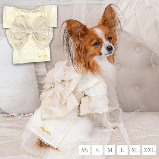 【CRAZYBOO公式】薔薇チュール着物 XS/S/M/L/XL/XXL クレイジーブー 犬服 ドッグウェア 小型犬 トイプードル チワワ ダックス CB26AW cb261257