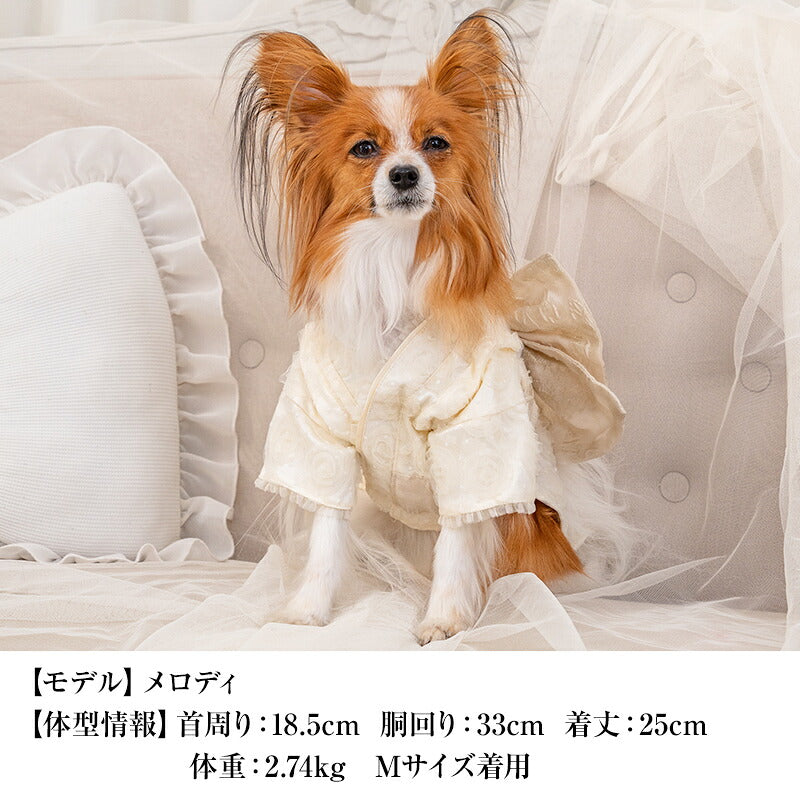 【CRAZYBOO公式】薔薇チュール着物 XS/S/M/L/XL/XXL クレイジーブー 犬服 ドッグウェア 小型犬 トイプードル チワワ ダックス CB26AW cb261257