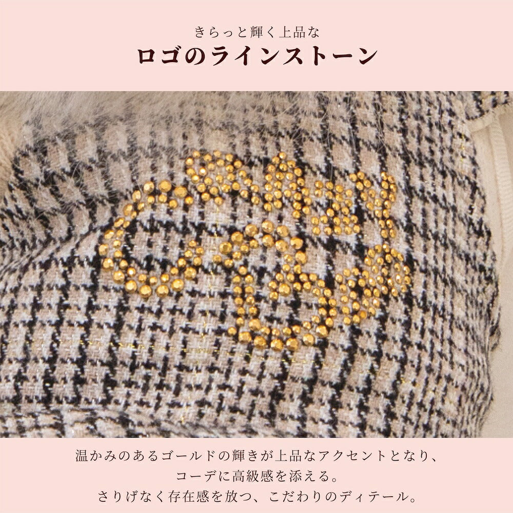 【CRAZYBOO公式】グレンチェックワンピ XS/S/M/L/XL クレイジーブー 犬服 ドッグウェア 小型犬 トイプードル チワワ ダックス CB26AW cb261271